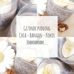 Gezonde Chia Banaan pudding